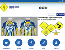 Tablet Screenshot of pedalclube.com.br
